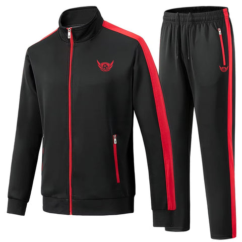 100% Polyester Herren-Trainingsanzug mit durchgehendem Reißverschluss – Hochwertiger Trainingsanzug für Männer