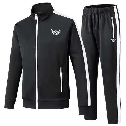 100% Polyester Herren-Trainingsanzug mit durchgehendem Reißverschluss – Hochwertiger Trainingsanzug für Männer