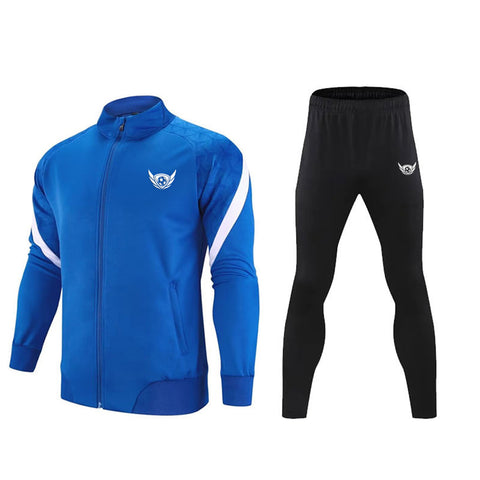 100% Polyester Herren-Trainingsanzug mit durchgehendem Reißverschluss – Premium-Qualität