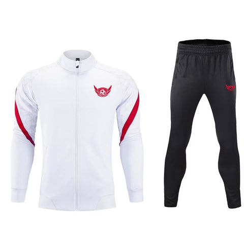 100% Polyester Herren-Trainingsanzug mit durchgehendem Reißverschluss – Premium-Qualität