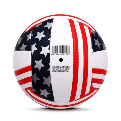 Volleyball mit amerikanischem Flaggenmuster als Werbegeschenk