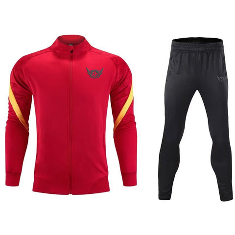 100% Polyester Herren-Trainingsanzug mit durchgehendem Reißverschluss – Premium-Qualität