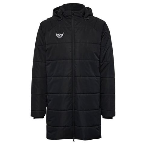 Herten Pro Sports Elite Premier Trainerjacke | Extra-lange, wetterfeste Seitenlinien-Jacke
